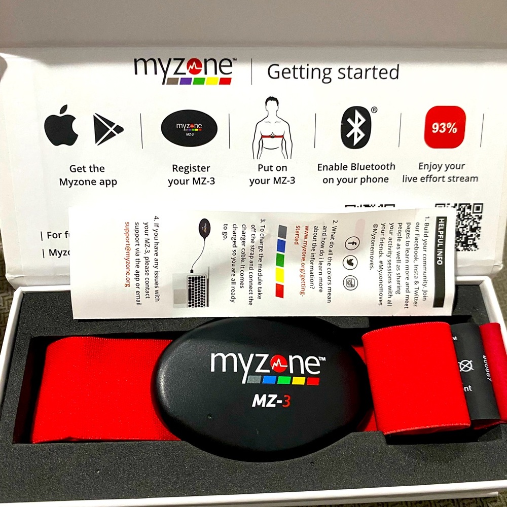 MyZone heart rate and activity monitor